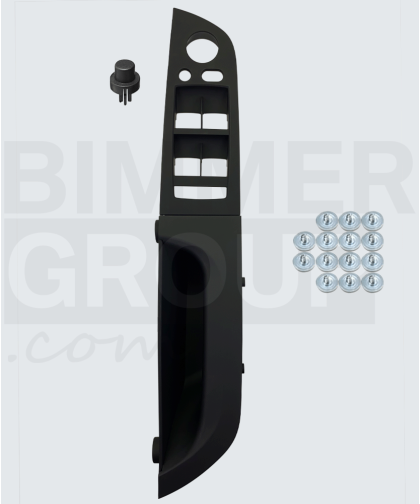 Juoda vairuotojo pusės durų rankena, skirta BMW 3 serijai (E90/E91)